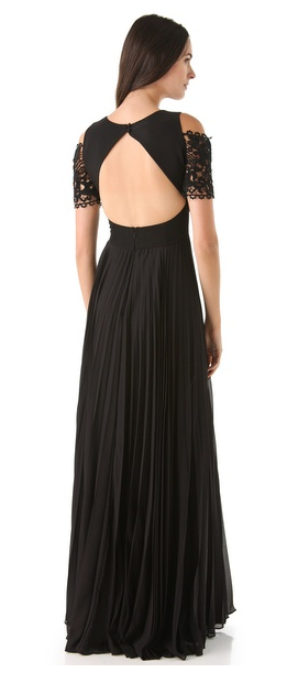 Temperly London Catherine Lace Trim Gown